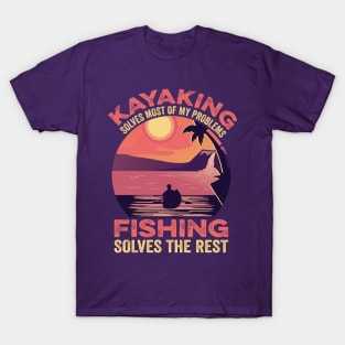 Great Kayaking And Fishing Gift Canoeing Kayaking T-Shirt